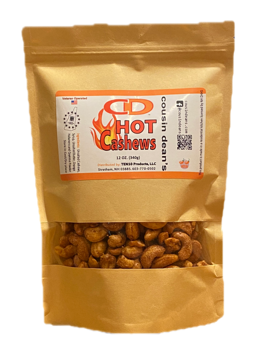 HOT CASHEWS Large 12 oz